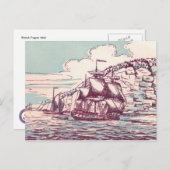 Britische Bewässerung 1843 Postkarte (Vorne/Hinten)