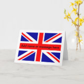Britische Blankokarte für die britische Flagge Karte (Gelbe Blume)