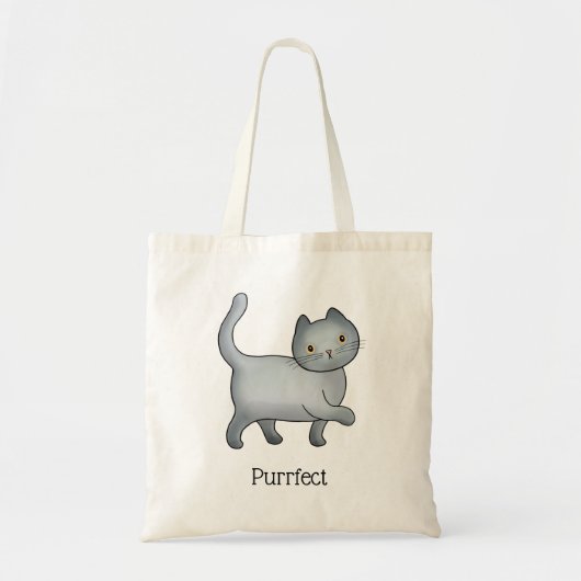 Britische blaue Purrfect Katzen-Taschen-Tasche Tragetasche (Vorne)