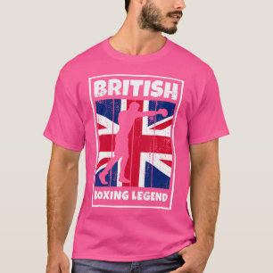 Britische Boxlegende mit britischer Flagge für Gro T-Shirt