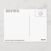 Britische Briefkasten Postkarte (Rückseite)