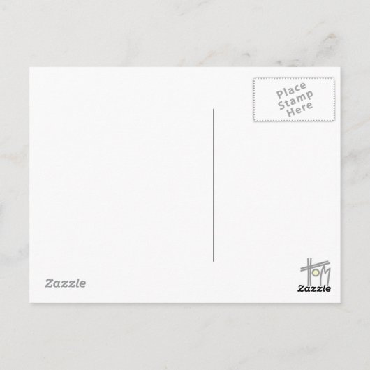 Britische Briefmarke Postkarte (Rückseite)