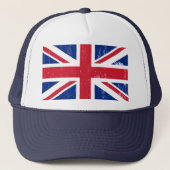 BRITISCHE britische Englisch-Flagge Truckerkappe (Vorderseite)