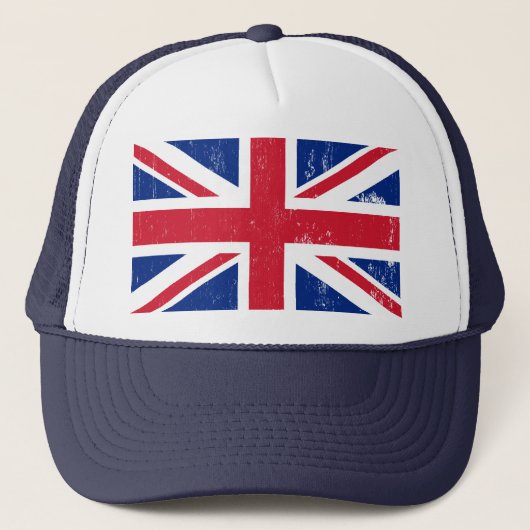 BRITISCHE britische Englisch-Flagge Truckerkappe (Vorderseite)