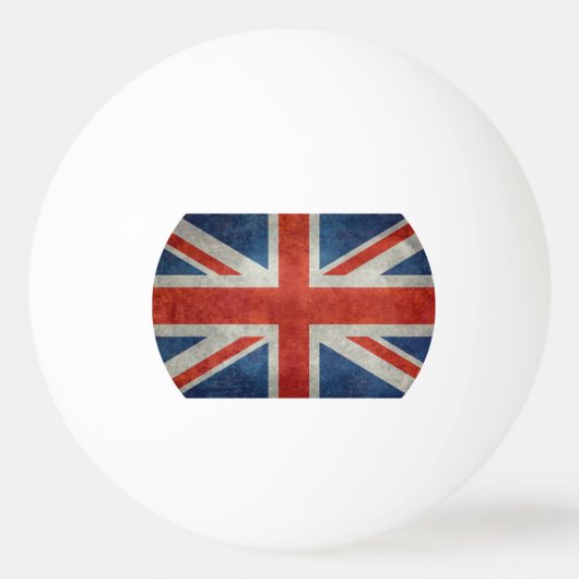 BRITISCHE britische Gewerkschafts-Jackflagge retro Tischtennisball (Vorderseite)
