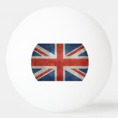 BRITISCHE britische Gewerkschafts-Jackflagge retro Tischtennisball (Rückseite)