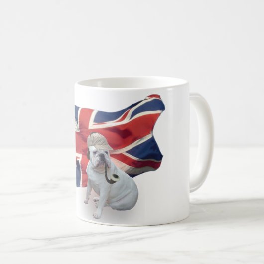 Britische Bulldogge Kaffeetasse (VorderseiteRechts)