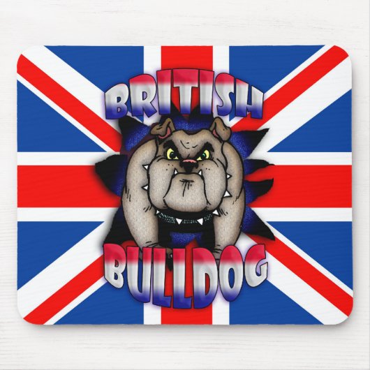 Britische Bulldogge Mousemat Mousepad, Mousepad (Vorne)