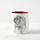 Britische Bulldogge Tasse (Zentrum)