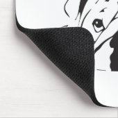Britische Bulldoggen-Schablone Mousepad (Ecke)