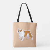 Britische Bulldoggen-Taschen-Tasche Tasche (Rückseite)