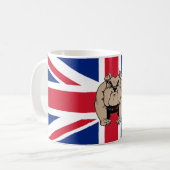Britische Bulldoggen-Tasse Kaffeetasse (Vorderseite Links)