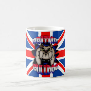 Britische Bulldoggen-Tasse, mit Gewerkschafts-Jack Kaffeetasse