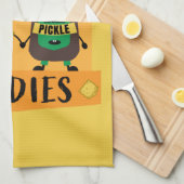 Britische Cheddar-Käse- und Pickle-Liebhaber Geschirrtuch (Viertel Falte)