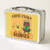 Britische Cheddar-Käse- und Pickle-Liebhaber Metall Brotdose (Rückseite)