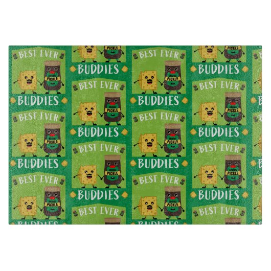 Britische Cheddar-Käse- und Pickle-Liebhaber Schneidebrett (Vorderseite)