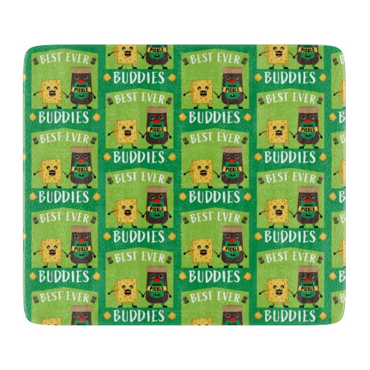 Britische Cheddar-Käse- und Pickle-Liebhaber Schneidebrett (Vorderseite)