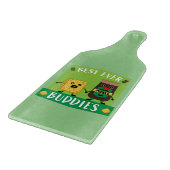 Britische Cheddar-Käse- und Pickle-Liebhaber Schneidebrett (Ecke)