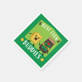 Britische Cheddar-Käse- und Pickle-Liebhaber Serviette (Ecke)