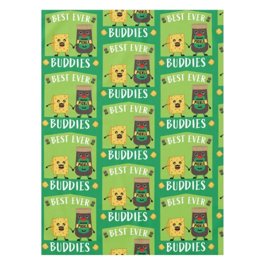 Britische Cheddar-Käse- und Pickle-Liebhaber Tischdecke (Vorderseite)