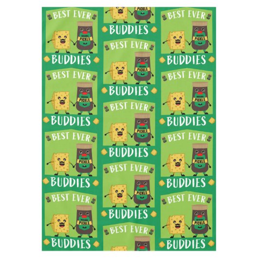 Britische Cheddar-Käse- und Pickle-Liebhaber Tischdecke (Vorderseite)