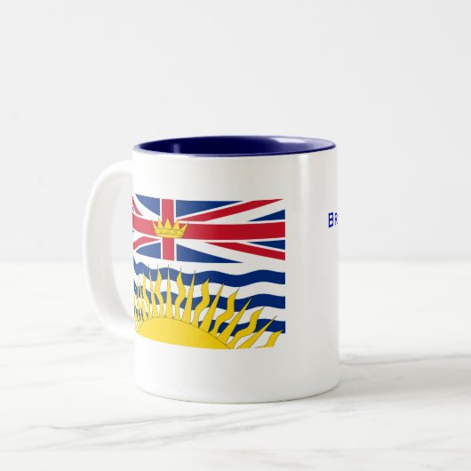 Britische Columbia* Kaffee-Tasse Zweifarbige Tasse (Vorderseite Links)