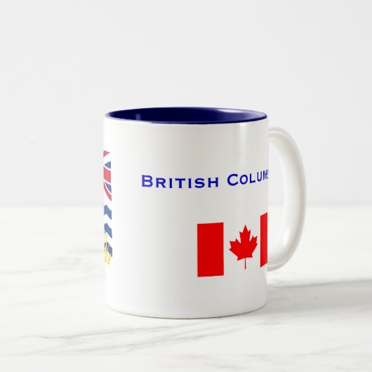 Britische Columbia* Kaffee-Tasse Zweifarbige Tasse (VorderseiteRechts)