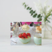 Britische Cream-Tea-Postkarte Postkarte (Stehend Vorderseite)