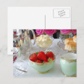 Britische Cream-Tea-Postkarte Postkarte (Vorne/Hinten)