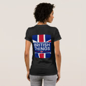 Britische Dinge Damen T-Shirt (Schwarz voll)