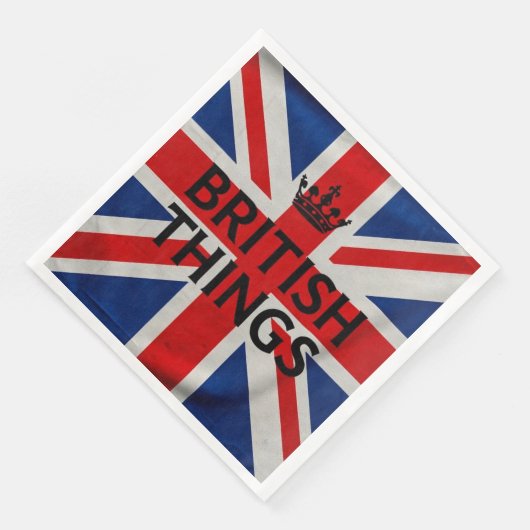 britische Dinge Papiertücher Serviette (Ecke)