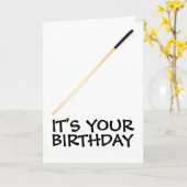 BRITISCHE DISZIPLINE CANING GEBURTSTAGSKARTEN KARTE (Gelbe Blume)