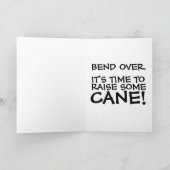 BRITISCHE DISZIPLINE CANING GEBURTSTAGSKARTEN KARTE (Innenseite)