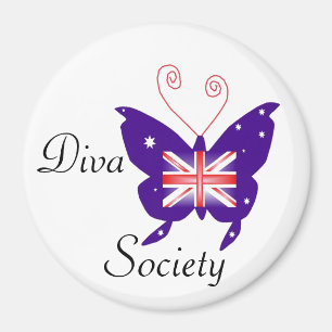 Britische Diva-Schmetterlings-Gesellschaft Magnet