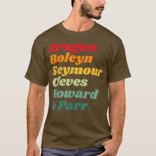 Britische Ehefrau der Geschichte von Henry VIII T-Shirt