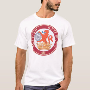 Britische Eisenbahn Alte Vintage Züge Wanderrodelb T-Shirt