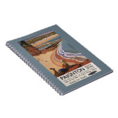 Britische Eisenbahn Girl Blick über die Klippe Notizblock (Rechte Seite)