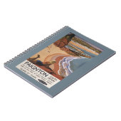 Britische Eisenbahn Girl Blick über die Klippe Notizblock (Linke Seite)