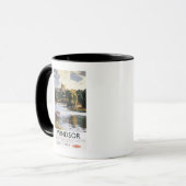 Britische Eisenbahn Windsor Castle Thames Poster Tasse (Vorderseite Links)