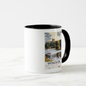 Britische Eisenbahn Windsor Castle Thames Poster Tasse (VorderseiteRechts)