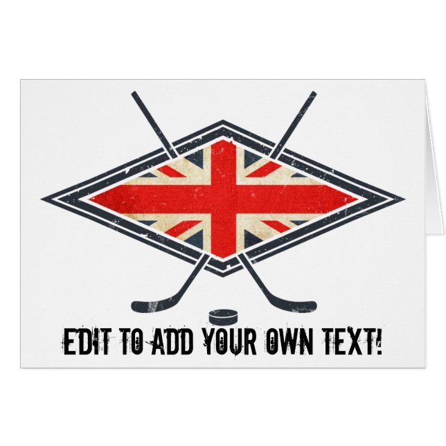 Britische Eishockeyflagge (Vorderseite (Horizontal))