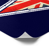 Britische Eishockeyflagge Poster (Ecke)