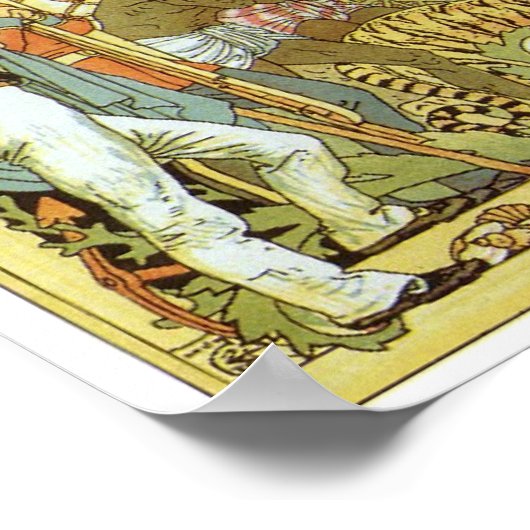 britische Empire Map Poster (Ecke)