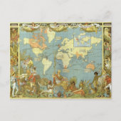 britische Empire Map Postkarte (Vorderseite)