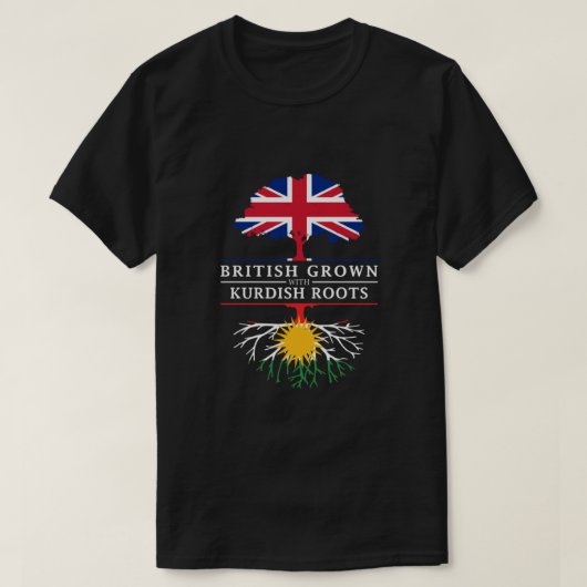 Britische Entwicklung mit kurdischen Roots Kurdist T-Shirt (Design vorne)