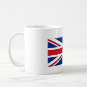 Britische Flagge abgeschrägt Kaffeetasse (Links)