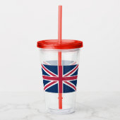 Britische Flagge Acryltrinkbecher (Vorderseite)