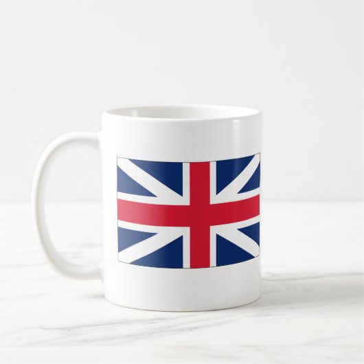 Britische Flagge Anpassbare Tee/Kaffee-Tasse Kaffeetasse (Links)
