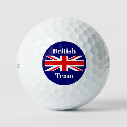 Britische Flagge Anpassen Britisches Team Golfball (Vorderseite)