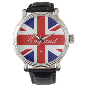 Britische Flagge Armbanduhr